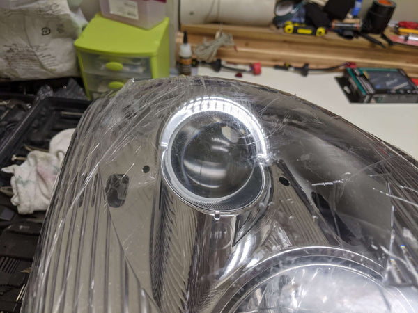 2004-2019 Volvo VNL Projector Retrofit C-Brackets + Projector Kit